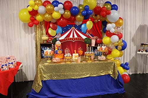 Tente Rouge Cirque thème fête Fond Carnaval carrousel bébé Douche Anniversaire Photographie Fond