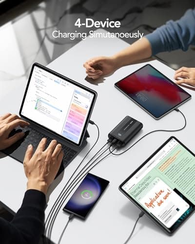 VRURC Batterie Externe 20000mAh USB C Mini Power Bank Charge Rapide 22.5W Batterie Portable avec 3 Ports USB Sortie et LED Display pour Samsung, iPhone,Huawei,Xiaomi etc