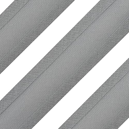 Biais en coton 25 mm - 5 mètres - Gris moyen