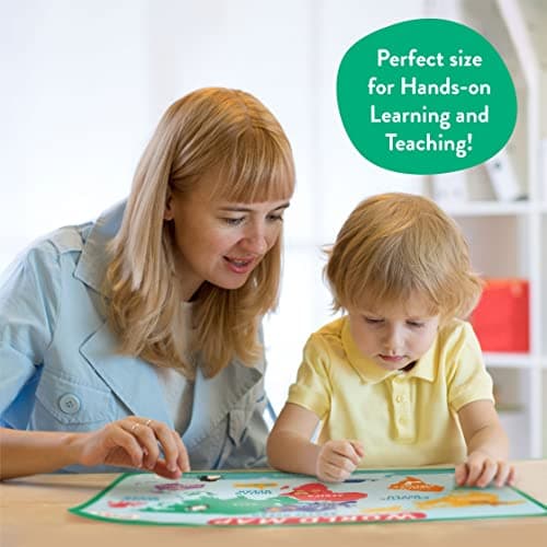 Magic Scholars | Posters pour Apprendre l'Anglais Enfant, Activités Pré/scolaire | Poster Educatif pour Apprendre l'Alphabet, Les Jours De La Semaine, L'heure, Les Numéros, Les Saisons et+ (Lot de 18)