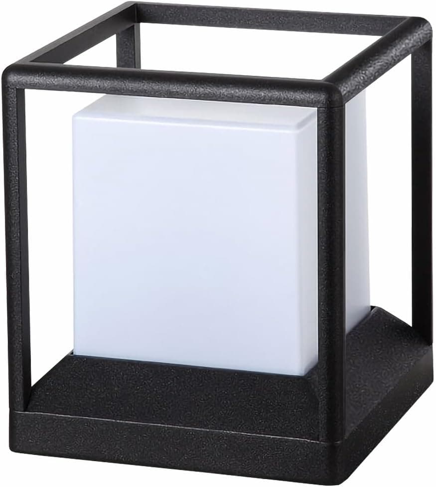 Budbuddy Lampe de Poteau Extérieur LED Noir 20W