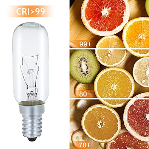 GMY Ampoule Pour Hotte Aspirante E14 Incandescent, 40W 230V 2700K Blanc Chaud Dimmable Pack de 2