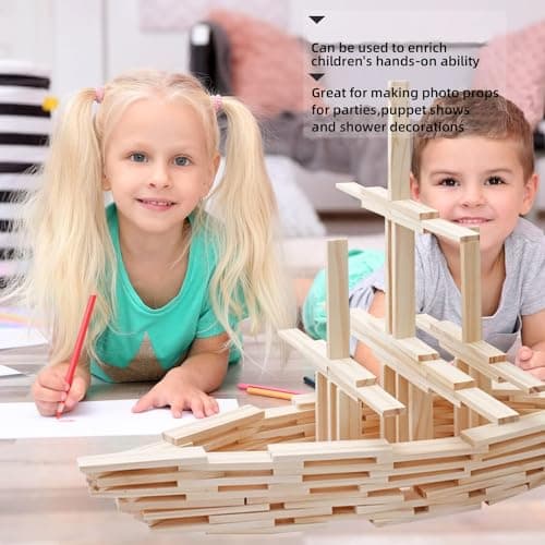 Bâtons en Bois 150pcs Baguette Bois Sûr Batonnet Bois de Bambou Réutilisable Batonnet en Bois Non Toxique et Environnement 30x0.9x0.3cm pour Travaux Manuels Modélisme Arts Projets de Bricolage