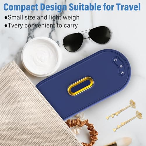 Onherm Nettoyeur à ultrasons 380ml Nettoyeur de lunettes avec 2 modes Nettoyeur à ultrasons portable 45000Hz Nettoyeur à ultrasons pour lunettes Bijoux Montres Dentiers Monnaies