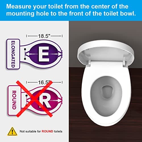 Ibergrif M41002, Abattant WC Forme O, Cuvette Toilette avec Frein de Chute, Lunette WC avec Fermeture en Douceur, Lunette de Toilette Blanche Universelle