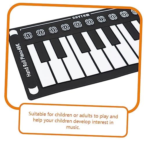 TOPPERFUN Mini-clavier Piano Numérique Pliable Piano Enroulable Électronique Pliant Clavier De Piano Pliant De Musique Piano Portatif Clavier De Piano Pliable Claviers Composant Élèctronique