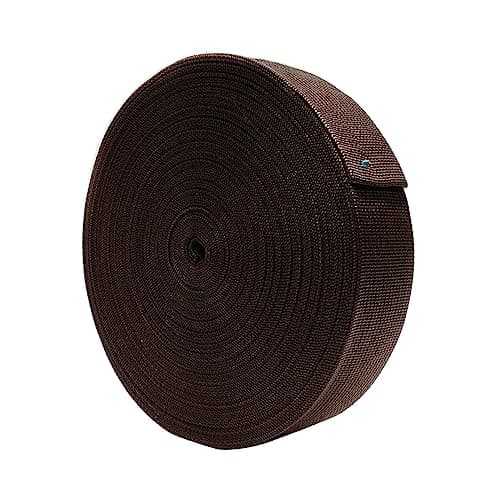 25 Métre Ruban de Sangle en Nylon, Sangle de Sac, Ruban de Sac à Dos, 16 Couleurs/5 mesures, Travaux Manuels, Craft, Bagage, Ceinture, Sangle de Sac à Dos de Voyage, (Brun 303, 20 mm)