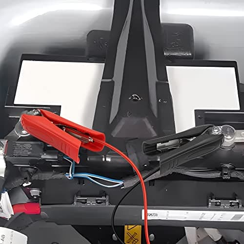 YACSEJAO Câble d'alimentation DC à pinces crocodiles pour batterie DC 5,5 2,1 mm mâle vers pinces de batterie 12-24 V pour chargeur de voiture pour accessoires automobiles (1,8 m)