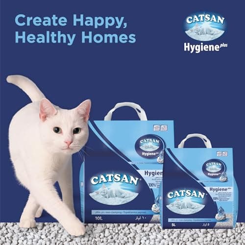 CATSAN Hygiene Plus - Litière Minérale pour Chat, Sac de 10L