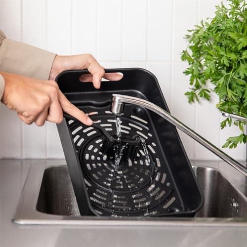 Cecotec Friteuse à air sans huile Cecofry FireDome 8000 Pro 1700 W Double Résistance, 4 Niveaux Grill, 12 Modes Prédéfinis, Température et Temps Réglables, Pack d'accessoires