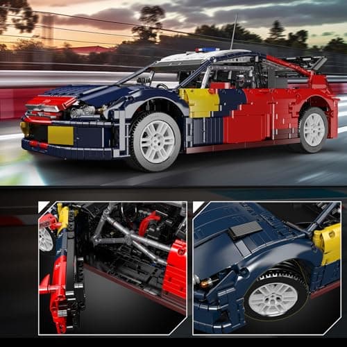 Mould King 13187 - Modèle de voiture de sport technique - 4606 pièces - Version statique - Voiture de course - Kit de construction de voiture comme jouet/cadeau/objets de collection