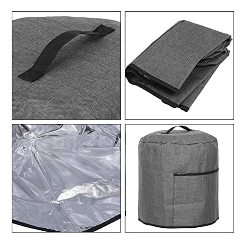 Fonowx Housse de protection anti-poussière pour friteuse à air Housse de protection pour friteuse à air portable pour fournitures de cuisinière à four, Monocouche grise