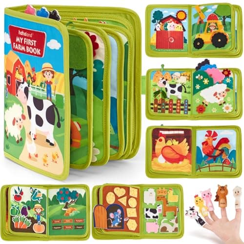 hahaland Jouet Bebe 1 an Busy Board Montessori âge 1 an avec 6 Couches Planche, Jouet Enfant 1 2 3 4 Ans Jeux Montessori Jouets d'activité et de Développement, Cadeau Enfant 1 2 3 Ans