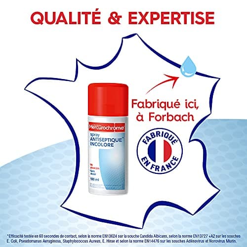 Spray antiseptique incolore Mercurochrome - 100 ml