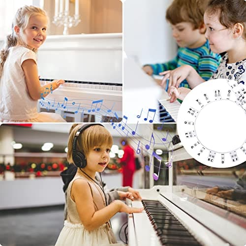 Amovibles pour Clavier de Piano, Autocollants Clavier Piano Pleine Grandeur, 88 Touches en Silicone pas Besoin de Coller Étiquettes Réutilisables, pour Piano pour Enfants Débutants et Adultes