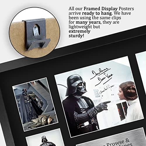 HWC Trading FR A3 Dave Prowse & James Earl Jones Star Wars Darth Vader Cadeaux Imprimés Affichage de présentation d’autographes signés pour les fans de cinéma - A3 Encadré