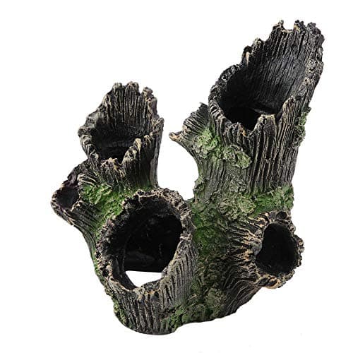 Aquarium Bois Flotté Décorations Réservoir Poissons Sinkable Résine Artificielle Creux Tronc d'arbre Ornement Fish Plant Habitat Décor en Bois Décor(ST-004A)