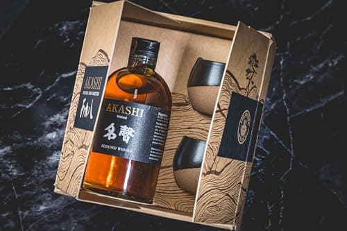 Akashi Meïsei Coffret Whisky Japonais + 2 Japanese Cups 40° 50cl