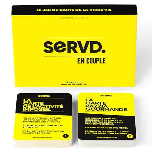 SERVD - en Couple - Le Jeu de Cartes hilarant pour Les Couples dans la Vraie Vie