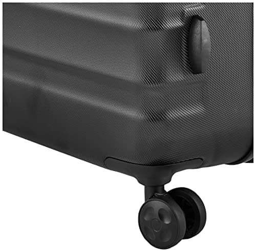 Amazon Basics Valise de voyage à roulettes pivotantes, Noir, 78 cm
