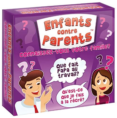 Jeu de Plateau Familial Jeux de Société pour Enfants et Adultes Quiz Jeu de Cartes Enfants Contre Parents Version Française dès 6 Ans