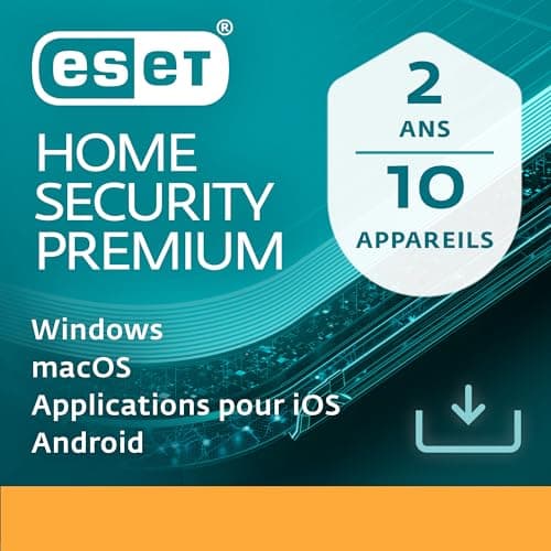 ESET HOME Security Premium 2024 | 10 Appareils | 2 ans | Suite de sécurité, Gestionnaire de mots de passe, Chiffrement renforcé | Windows, MacOs, Android & iOS | Code d'activation envoi par email