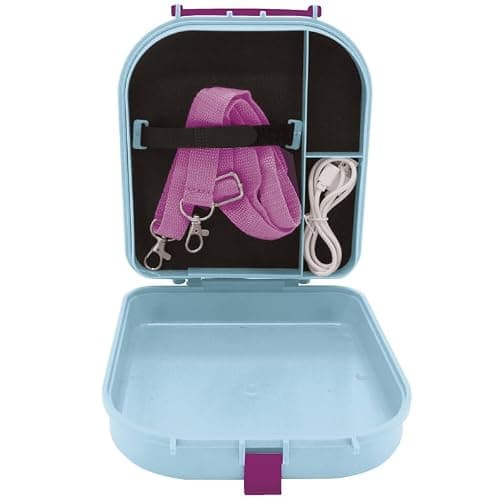 Lexibook- Disney La Reine des Neiges Elsa & Anna Mon Enceinte secrète Portable sans Fil, avec Microphone, Prise Jack, Ports TF/SD, Bleu, BTC050FZ