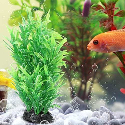 Aquarium Artificiel Plantes Fish Tank Décoration Eau Aquatique Eau Vert Herbe Paysage Ornement Cachette