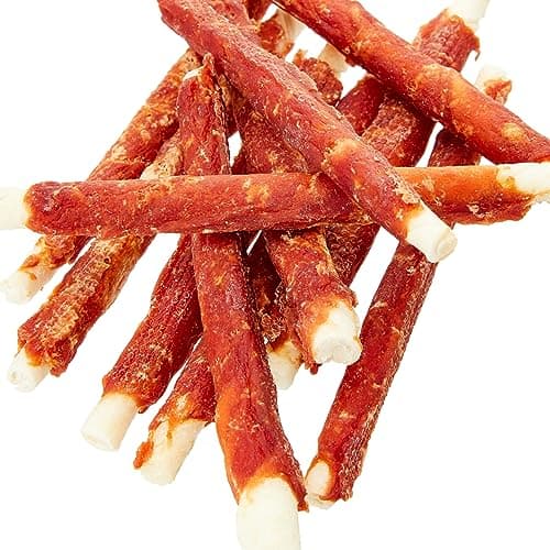 SNACKOMIO - Snack Premium pour chiens - Barre à mâcher croustillante au magret de canard, sans céréales, 1 paquet (1 x 200g)