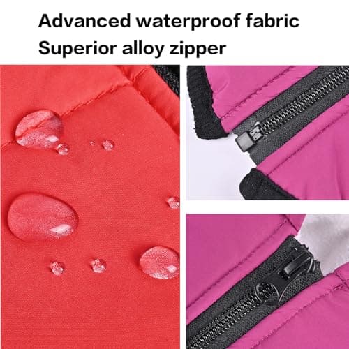 Manteau d'hiver Imperméable pour Chien Chaud avec Harnais, Veste de Chien Imperméable pour Petit Moyen Grands Chiens, pour Labrador Chihuahua Bouledogue Français