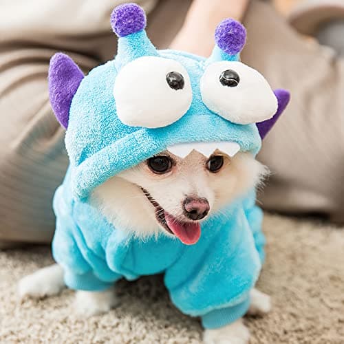Galatée Combinaison pour Petit Chien, Vêtements pour Animaux De Compagnie Mignons Manteau Chaud d'hiver pour Animaux De Compagnie De Petite Et Moyenne Taille, Manteaux De Chiot(XS, Ours d'amour