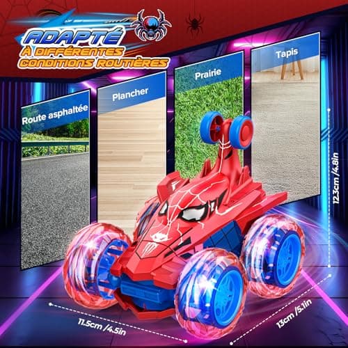 Dreamlandia Voiture Télécommandée Enfant, Jouet Enfant 3 4 5 6 7 8 9 Ans Garçon Jouet Garcon 3-9 Ans Cadeau Garcon Fille 3-12 Ans Jeux Enfant 3-10 Ans Voiture Enfant RC Car Exterieur