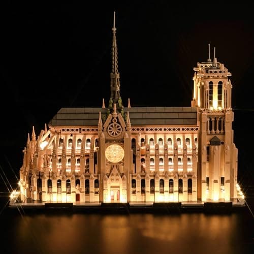 Kit d'éclairage LED pour Lego 21061 Architecture Notre-Dame de Paris (pas de Lego), kit d'éclairage décoratif pour Notre-Dame de Paris Jouet créatif - Version standard