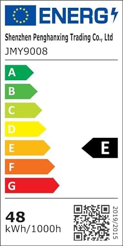 FIMEI Ventilateurs de plafond avec lumières et télécommande, 6 vitesses réversibles, 19'' ventilateur en corde de chanvre tissée à la main, éclairage pour salon, minuterie, 11W lumière, 20W DC Moteur