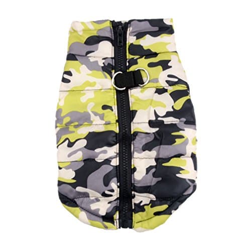 PAIDEFUL Manteau rembourré imperméable pour petit chien avec anneau en D pour chihuahua Yorkshire