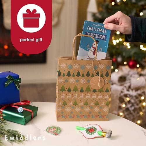 THE TWIDDLERS 36 Mini Livres de Coloriage de Noël, Petits Cahier Coloriage pour Enfants - Activité de Noël, Pochettes Surprise, Calendrier de l'Avent, Anniversaires