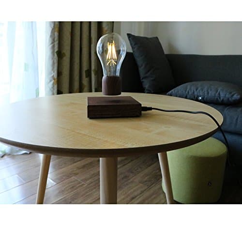 VGAzer Lampe de bureau magnétique à lévitation sans fil Ampoule LED Cadeaux uniques, décoration de chambre, lumière de nuit, décoration de bureau à la maison, jouets de technologie