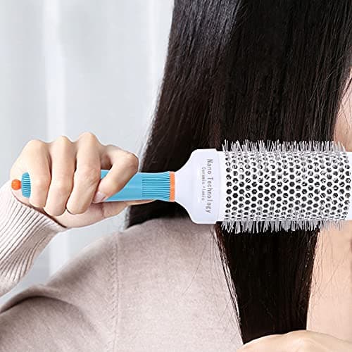 Ticarus Peigne à rouleau professionnel 5 tailles de brosses à cheveux rondes à haute température pour séchage au sèche-cheveux