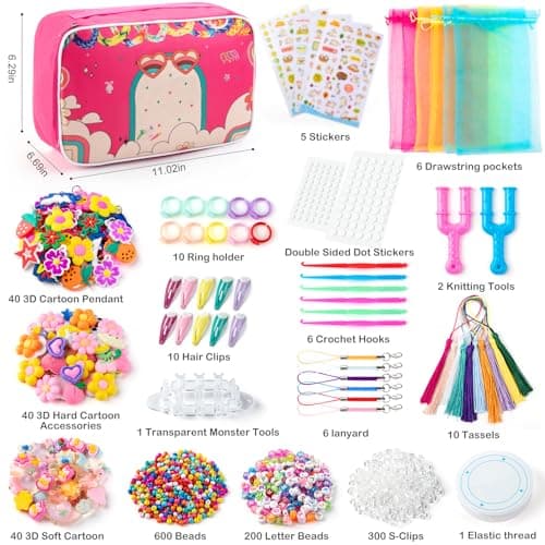 SLEMAKO 18000+ Elastique Bracelet Kit, 20 Couleurs Bricolage Creation Collier Bracelet Elastique Enfant Kit, Tissés Caoutchouc Kit Bracelet Jouets Pour Garçon Enfants Cadeaux D’Anniversaire Et De Noël