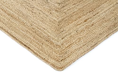 HAMID - Tapis Naturel, Alhambra Tapis Couleur Naturelle, Tressé à la Main, pour Salon, Salle à Manger, Chambre, Couloirs, Couleur Naturelle (200x300cm)