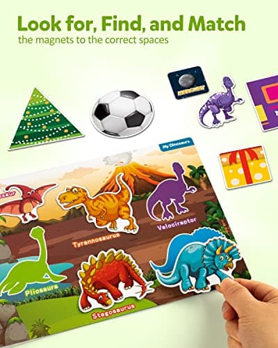 Kugum préscolaire livre magnétique occupé, 9 Thèmes autocollants jouets motricité fine apprendre classeur livre calme jouets Montessori
