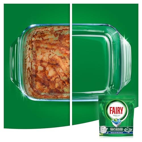 Fairy Original Tablettes Lave-vaisselle All In One, Regular, 116 Capsules, Efficaces Même Sur La Graisse Incrustée