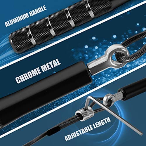 Corde à sauter, corde à sauter de vitesse Wastou pour l'exercice de remise en forme, corde à sauter réglable pour adultes pour hommes, femmes, enfants, filles