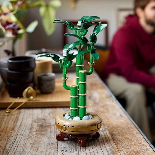 LEGO Botanique 10344 Le bambou de la chance - Plante artificielle et décoration intérieure