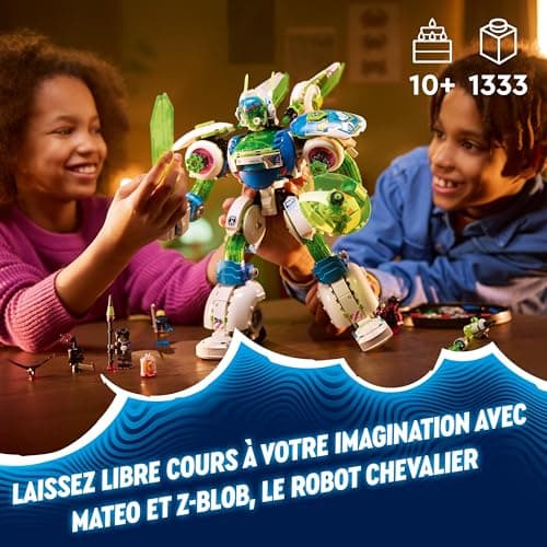 LEGO DREAMZzz 3-en-1 Mateo et Z-Blob, le Robot Chevalier - Set à Construire et à Transformer avec Créatures pour Enfants - Cadeau pour Garçons et Filles à Partir de 10 Ans - Inclut 3 Modes Robot 71485