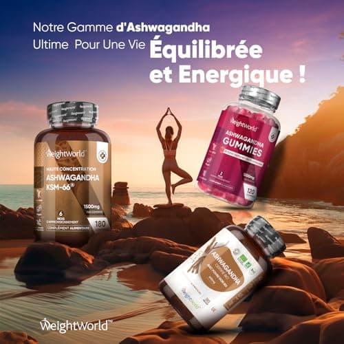 Ashwagandha Bio Gélules Extra Fort 600mg + Poivre Noir Bio 5mg - 180 Gélules Vegan (6 Mois) - Ginseng Indien ou Withania Somnifera avec Piperine - Certifiée Par Agriculture Biologique