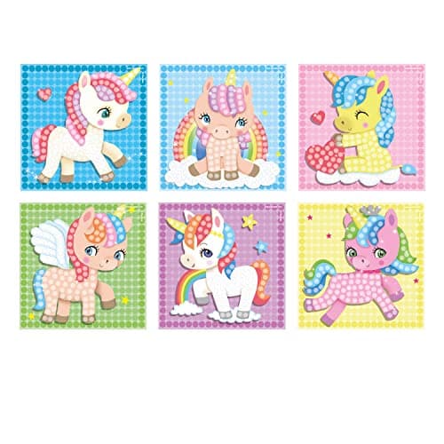 PlayMais MOSAIC Dream Unicorn kit de loisirs créatifs pour filles et garçons à partir de 3 ans I plus de 2300 PlayMais & 6 modèles de mosaïque avec des licornes I stimule la créativité et la motricité