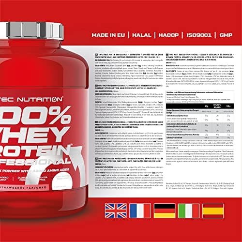 Scitec Nutrition PROTEINE 100% Whey Protein Professional, fraise, 2350 g