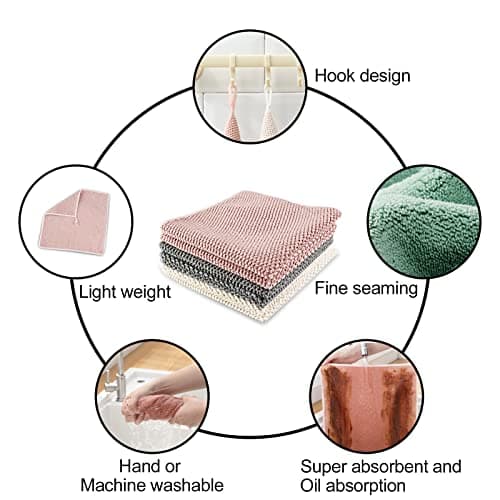 Gvolatee 9 pièces Chiffon Microfibre 30×30cm, Chiffons de Nettoyage Non Pelucheux Ecologique Tout Usage Micro Fibre Lavables et Réutilisables, Torchon Nettoyage Vitre pour Verre Maison Cuisine Voiture