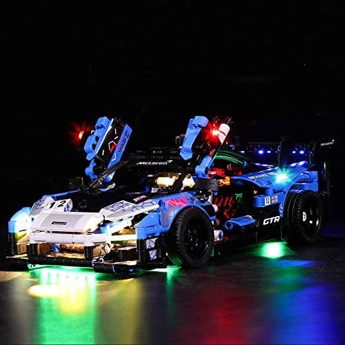 ZHLY Kit d'éclairage LED Compatible avec Lego 42123 Technic McLaren Senna GTR LED Lumière Kit 42123 (Building Blocks Modèle Non Incluse) (Version de mise à niveau)